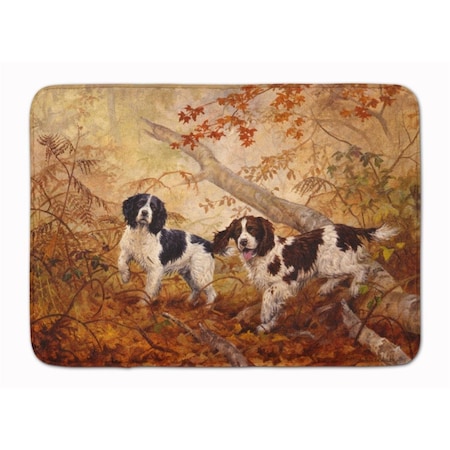 Carolines Treasures Springer Spaniels by Elizabeth Halstead Machine Washable Memory Foam Mat HEH0139RUG